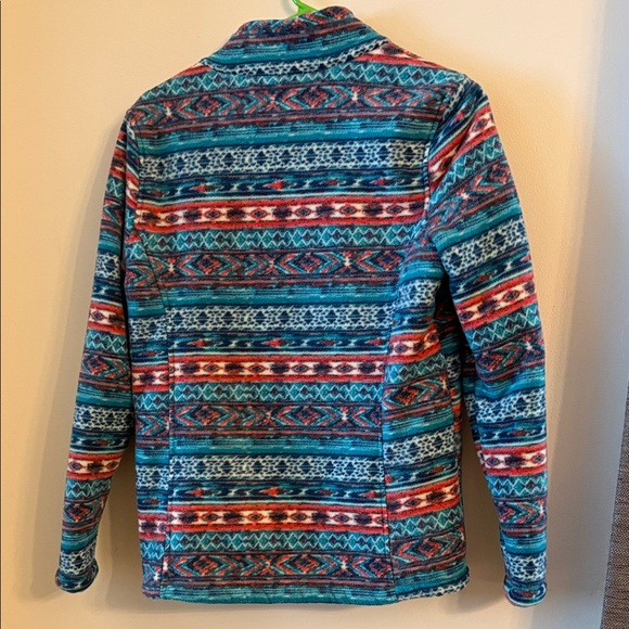 Multicolor Patterned Teddy Jacket - Picture 4 of 4